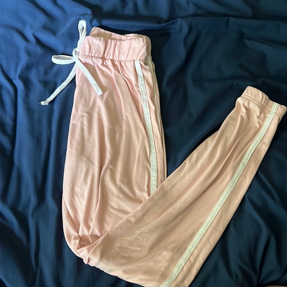 Pink sweatpant joggers